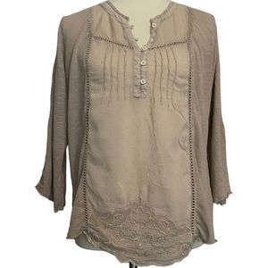Vintage America Tonia Embroidered Top
